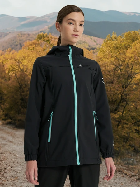 Куртка софтшелл для девочек Outventure, черный, арт. 134766OUT-99