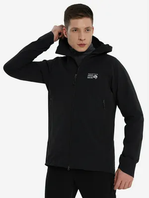 Куртка софтшелл Mountain Hardwear Chockstone Alpine Lt Hooded Jacket, черный, арт. 2063191MHW-010