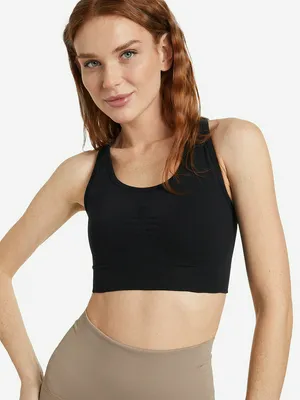 Топ бра спортивный Adidas, черный, арт. H64683A01