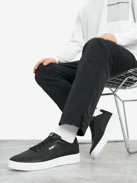 Мужские кеды Puma Court Classic Clean Черные, черный, арт. 402223P0P-03