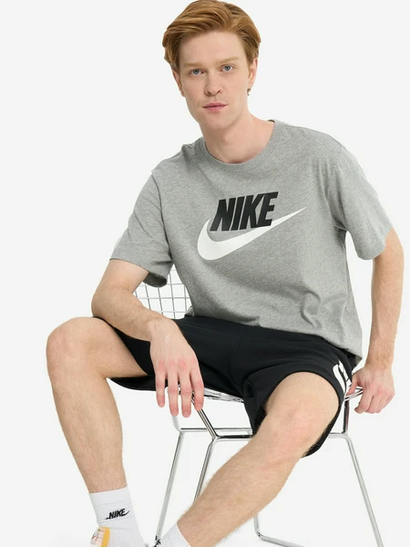 Футболка Nike Icon futura, серый, арт. AR5004N06-063