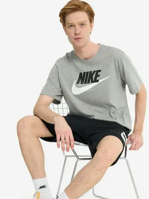 Футболка Nike Icon futura, серый, арт. AR5004N06-063