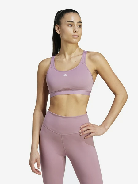 Топ бра спортивный Adidas, розовый, арт. IJ5746A01