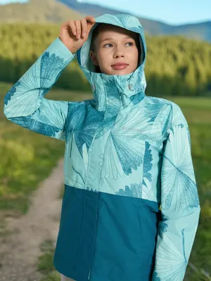 Куртка мембранная Columbia Hikebound Printed Jacket, голубой, арт. 2116331CLB-325