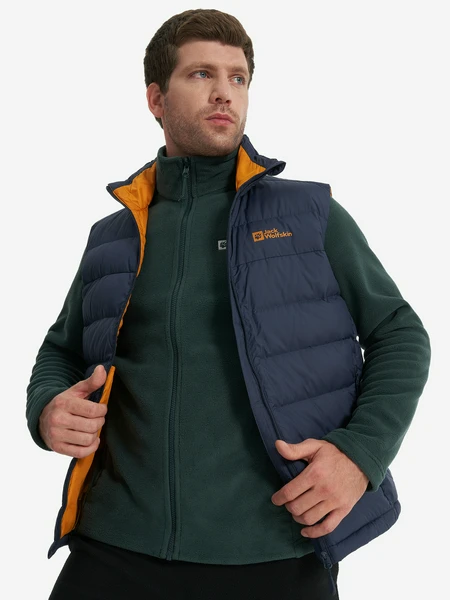 Жилет пуховый Jack Wolfskin Ather, синий, арт. 1207691J01-C0412