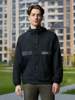 Ветровка Columbia Spire Valley Hooded Windbreaker, черный, арт. 2117051CLB-010