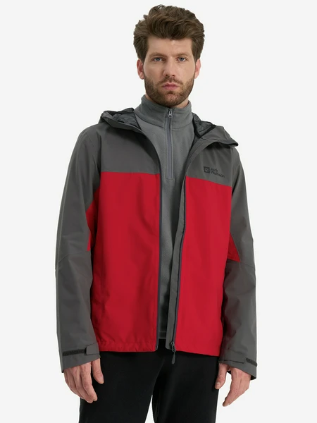 Куртка мембранная Jack Wolfskin Weiltal, красный, арт. 1115892J01-2607