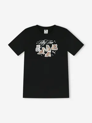 Футболка для девочек Puma Graphic, черный, арт. 634525P0P-01
