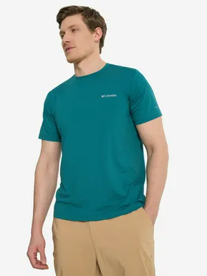 Футболка Columbia Tech Trail Crew Neck Ii, голубой, арт. 2074581CLB-364