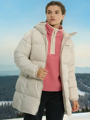 Куртка утепленная Columbia Puffect II Mid Hooded Jacket, бежевый, арт. 2088471CLB-278