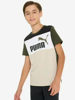 Футболка Puma ESS+ Block для мальчиков, зеленый, арт. 679716P0P-70