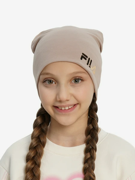 Шапка FILA для девочек Бежевая, бежевый, арт. 133520FLA-CK