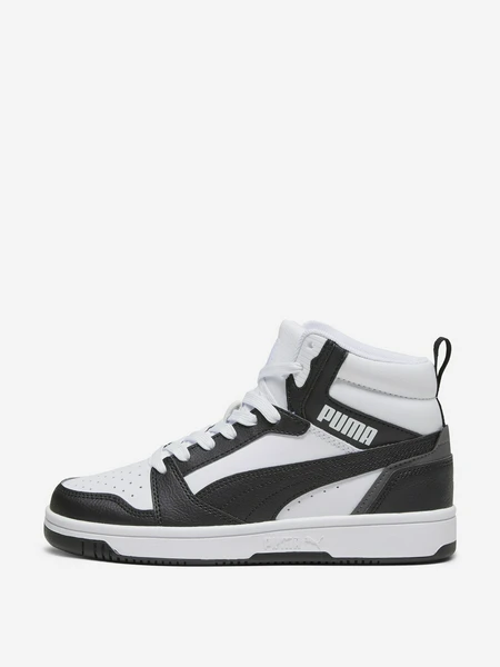 Кеды детские PUMA Rebound V6 Mid Jr, белый, арт. 393831P0P-01
