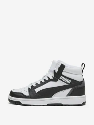 Кеды детские PUMA Rebound V6 Mid Jr, белый, арт. 393831P0P-01