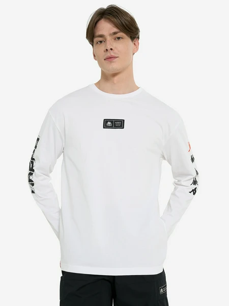 Мужской лонгслив Kappa, белый, арт. 134349KAP-00