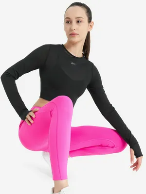 Лонгслив женский Reebok Studio Mesh, черный, арт. 100075380R00
