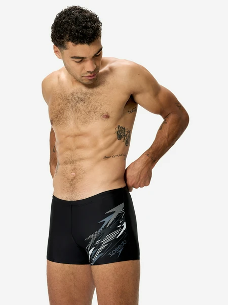 Плавки-шорты Speedo Medley Logo Aquashort, черный, арт. 8-11354004S0Y-C16M5