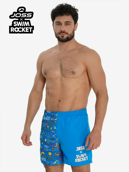 Шорты плавательные мужские Joss x Swim Rocket, синий, арт. 143480JSS-M1