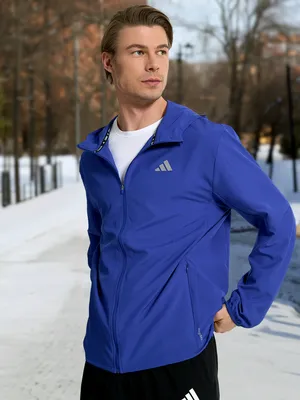 Легкая мужская куртка Adidas Run It, синий, арт. IW8440A01