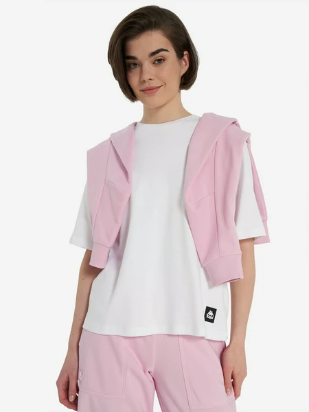 Футболка женская оверсайз Kappa, белый, арт. 137689KAP-00