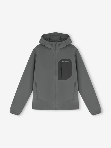 Ветровка мужская Columbia Tall Heights III Hooded Softshell, серый, арт. 2155181CLB-023