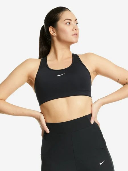 Топ бра спортивный Nike Dri-FIT Swoosh, черный, арт. BV3636N06-010
