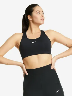 Топ бра спортивный Nike Dri-FIT Swoosh, черный, арт. BV3636N06-010
