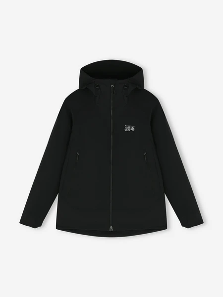 Куртка софтшелл Mountain Hardwear Chockstone Alpine Lt Hooded Jacket, черный, арт. 2063331MHW-010