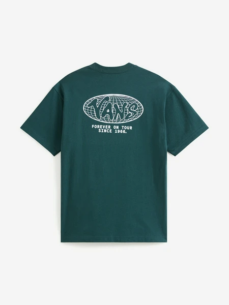 Футболка Vans World Tour Loose SS, зеленый, арт. VN000VY8FRJ1V0D