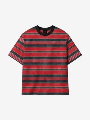 Мужская футболка Vans LX Pique Stripe SS, красный, арт. VN000T6BIZQ1V0D