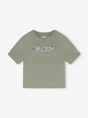 Футболка Columbia Rolling Bend Graphic Relaxed Crop SS, зеленый, арт. 2119991CLB-350
