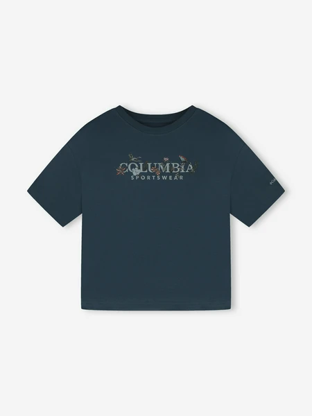 Футболка Columbia Rolling Bend Graphic Relaxed Crop SS, синий, арт. 2119991CLB-430