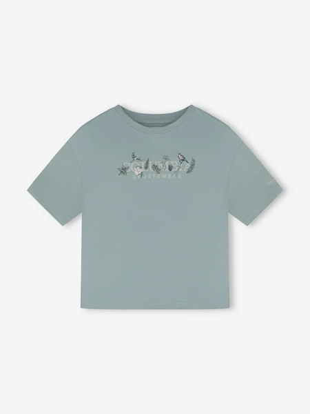 Футболка женская Columbia Rolling Bend Graphic Relaxed Crop SS, голубой, арт. 2119991CLB-461
