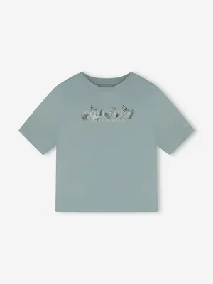 Футболка женская Columbia Rolling Bend Graphic Relaxed Crop SS, голубой, арт. 2119991CLB-461