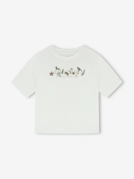 Футболка Columbia Rolling Bend Graphic Relaxed Crop SS, белый, арт. 2119991CLB-104