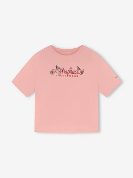 Футболка Columbia Rolling Bend Graphic Relaxed Crop SS, розовый, арт. 2119991CLB-669
