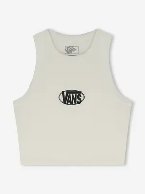 Майка Vans Oval Logo Tank, бежевый, арт. VN000XDPC9F1V0D