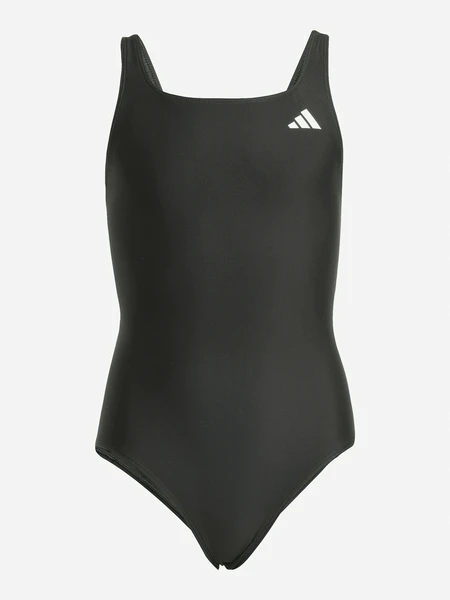 Слитный купальник Adidas для девочек, черный, арт. JM8223A01