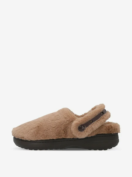 Сабо Crocs Classic утепленные женские, бежевый, арт. 211116C1G-2JJ