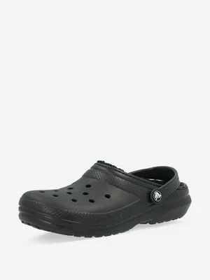 Сабо Crocs Classic Lined детские, черный, арт. 207010C1G-060