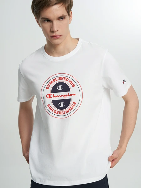 Футболка мужская Champion, белый, арт. 222862C0K-WW001