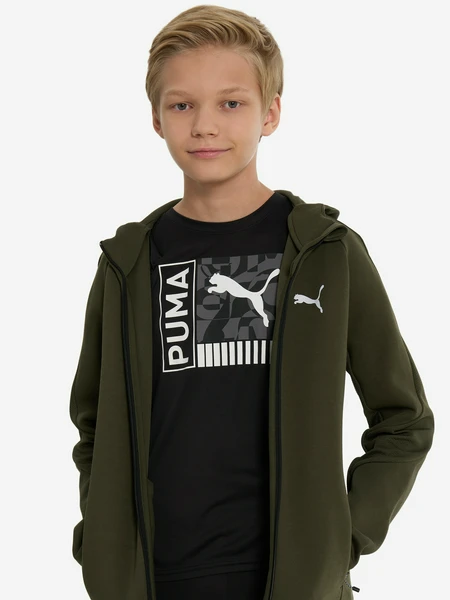 Толстовка Puma Evostripe для мальчиков, зеленый, арт. 681803P0P-70