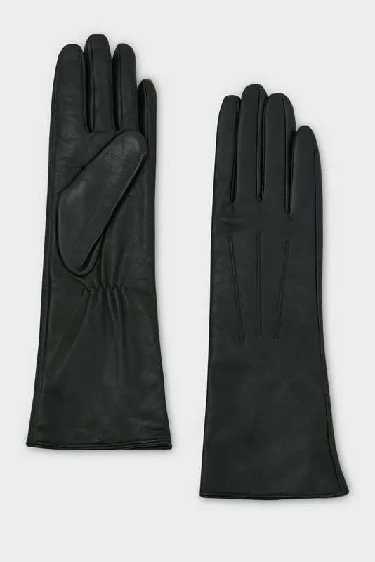 Перчатки женские Finn Flare из натуральной кожи, черный, арт. FAD11300