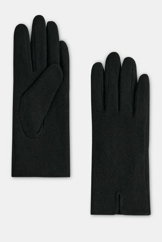 Перчатки Finn Flare из шерсти, черный, арт. FAD11304