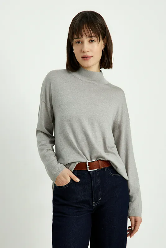 Джемпер Finn Flare трикотажный, серый, арт. BAS-10143