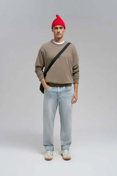 Джинсы мужские Tapered Fit FINN FLARE, голубой, арт. B21-25009