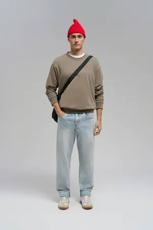 Джинсы мужские Tapered Fit FINN FLARE, синий, арт. B21-25009