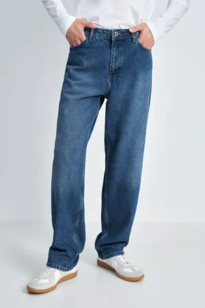 Джинсы Finn Flare loose fit, синий, арт. FAE25012