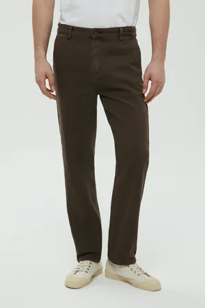Мужские джинсы FINN FLARE straight fit, коричневый, арт. FBF25006