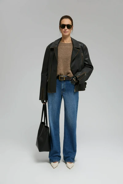 Джинсы женские FINN FLARE Wide Leg Fit, синий, арт. FBF15011
